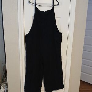 Black Sleeveless Jumpsuit
